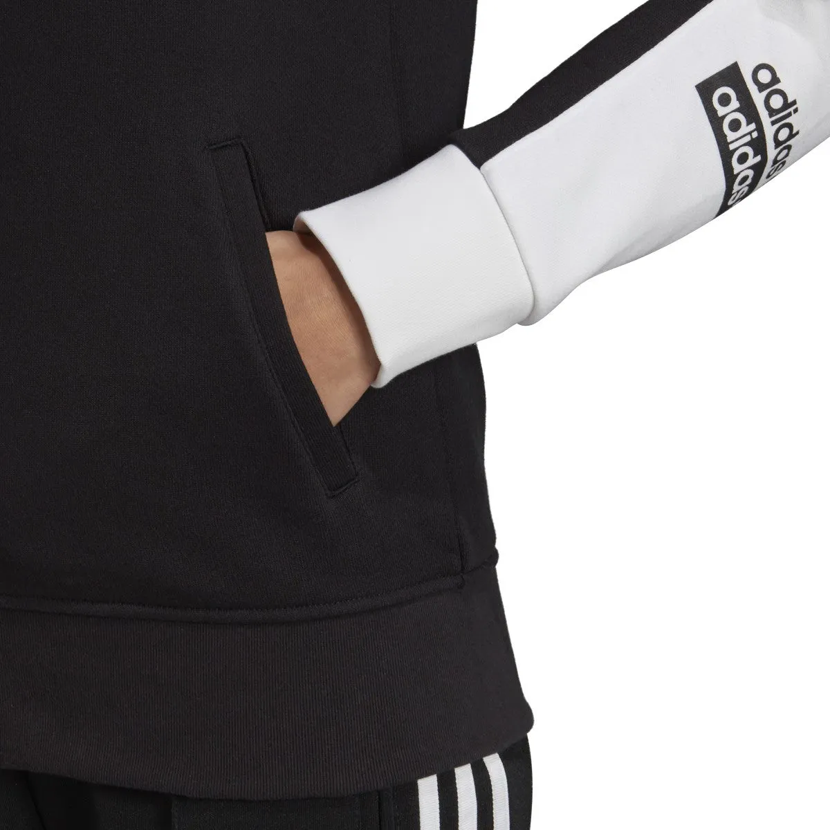 Adidas Women's Originals Logo Track Jacket White-Black