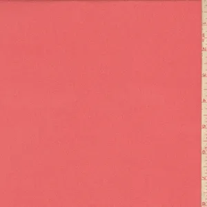 Bright Coral Silk Crepe Georgette Fabric