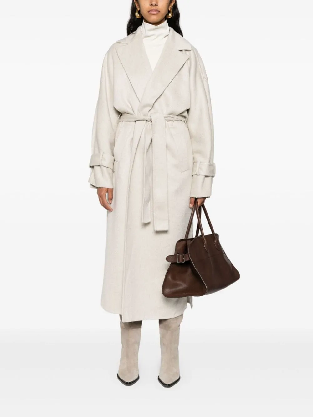 Cashmere Belted Midi Coat