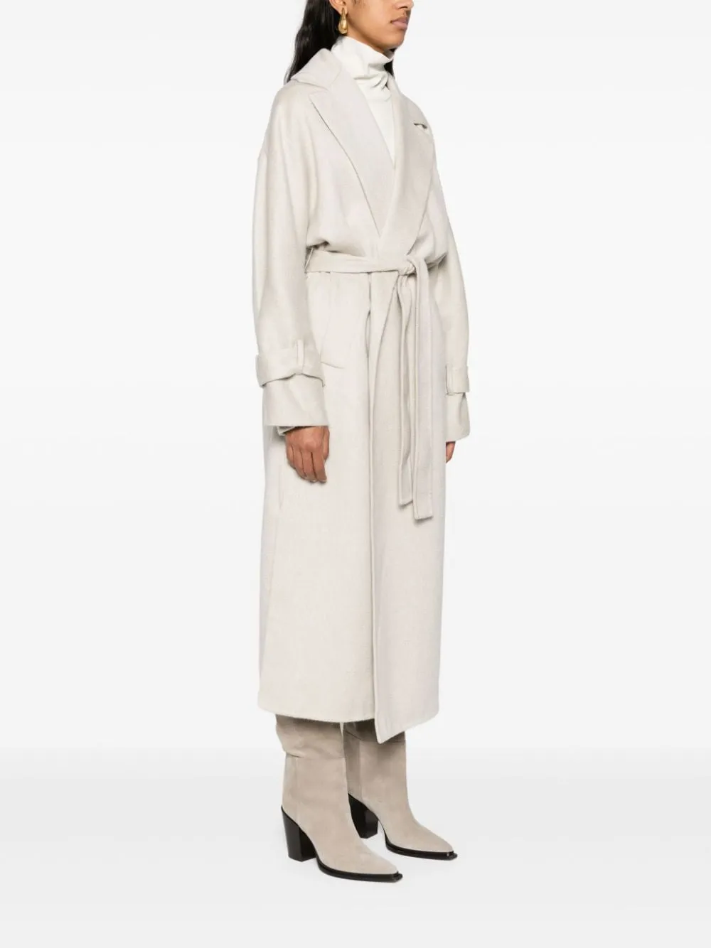 Cashmere Belted Midi Coat