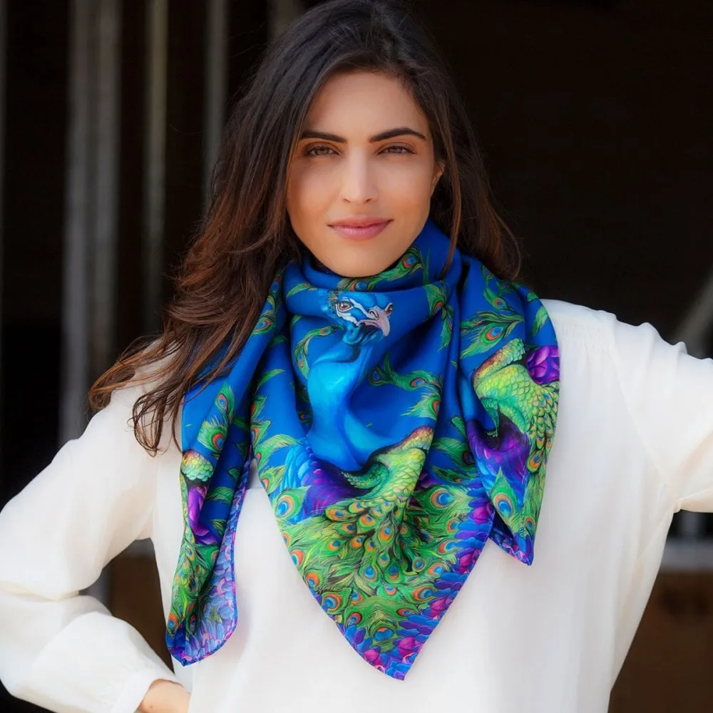 Clare Shaw Large Pluming Marvellous Scarf Limited Edition