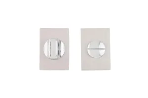 Deanta Slim Thumb Turn WC Lock (Satin Nickel/Polished Chrome)