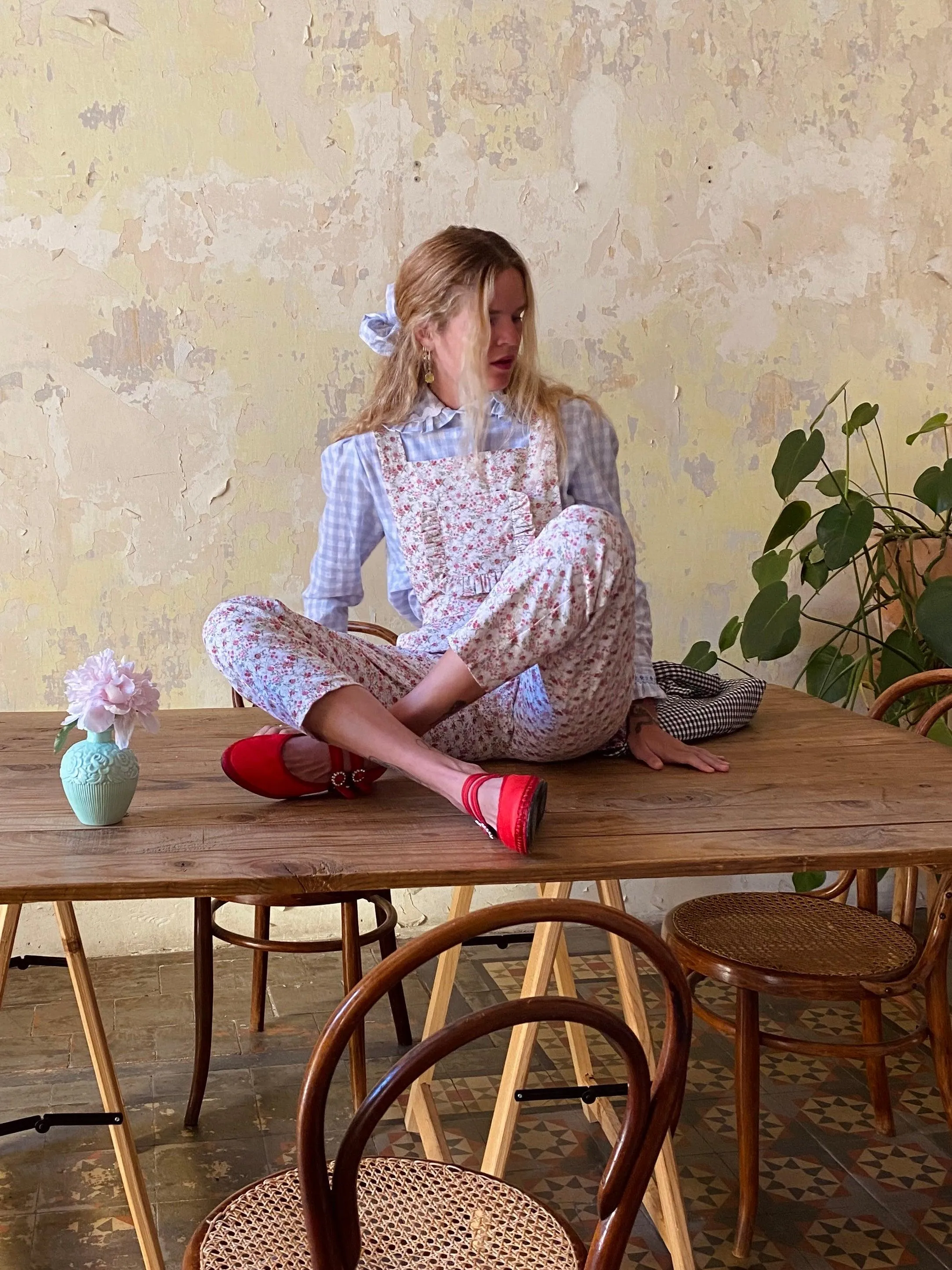 Dodo overalls - floral twill
