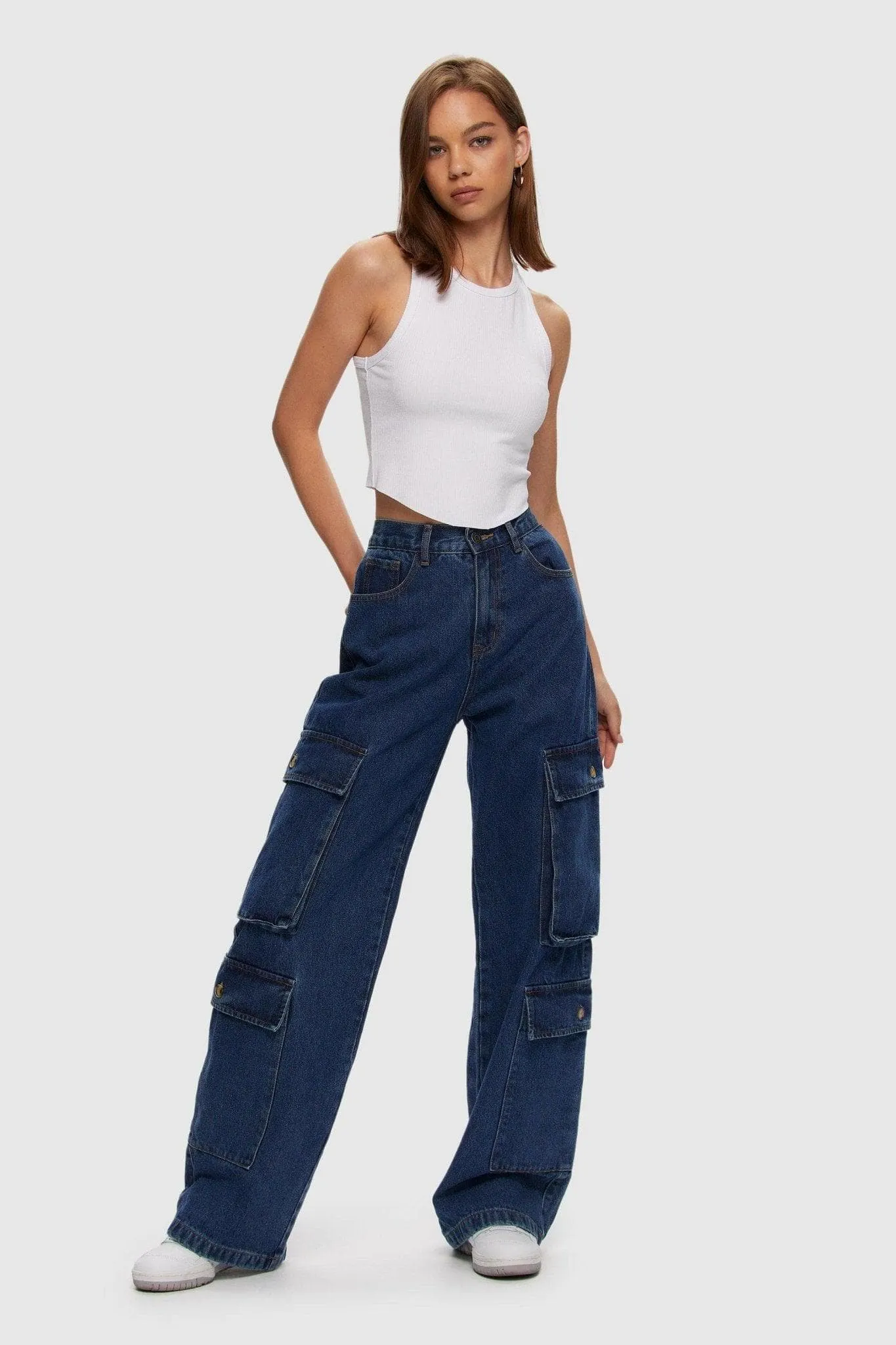 Double Cargo Utility Jeans
