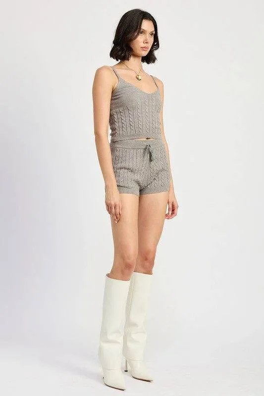 Emory Park Cable Knit Cami Top