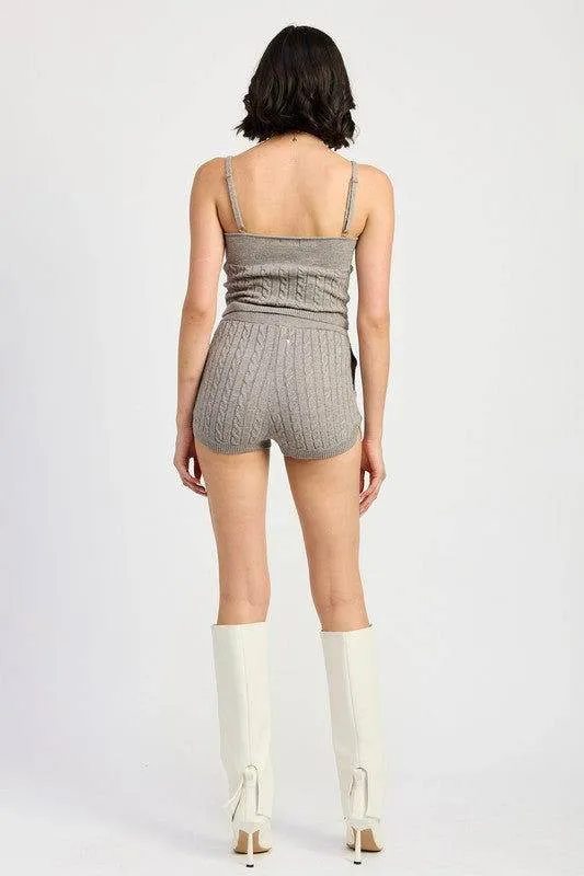 Emory Park Cable Knit Cami Top