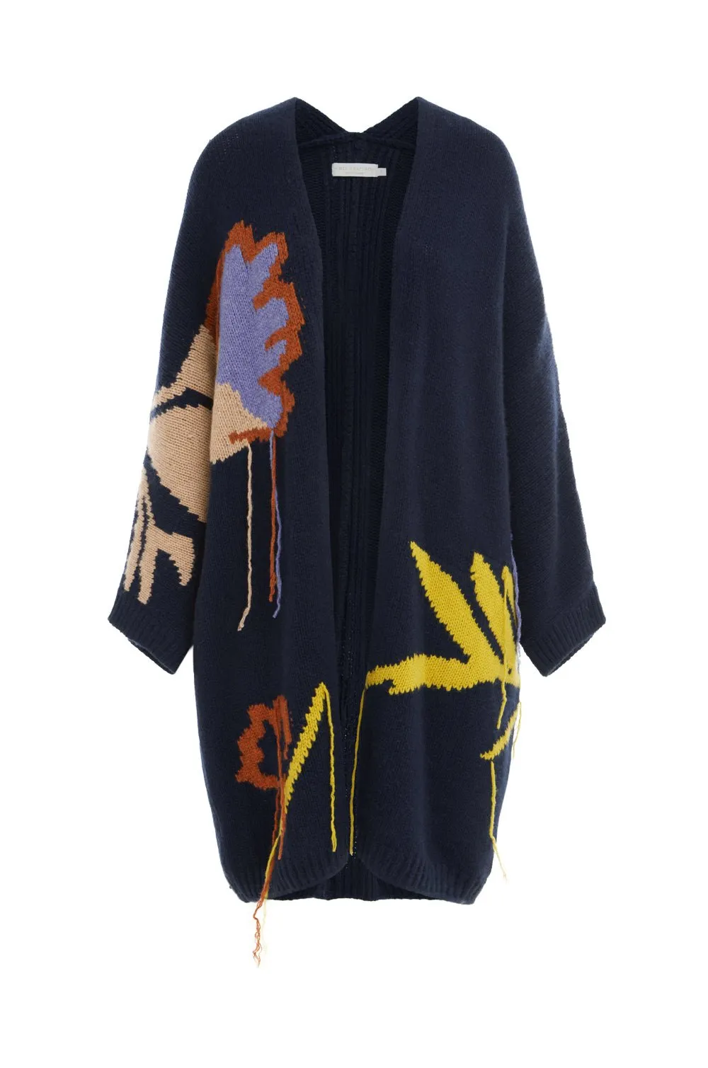 Gisele Jacquard Atrisan Spun Coatigan | French Navy/Multi
