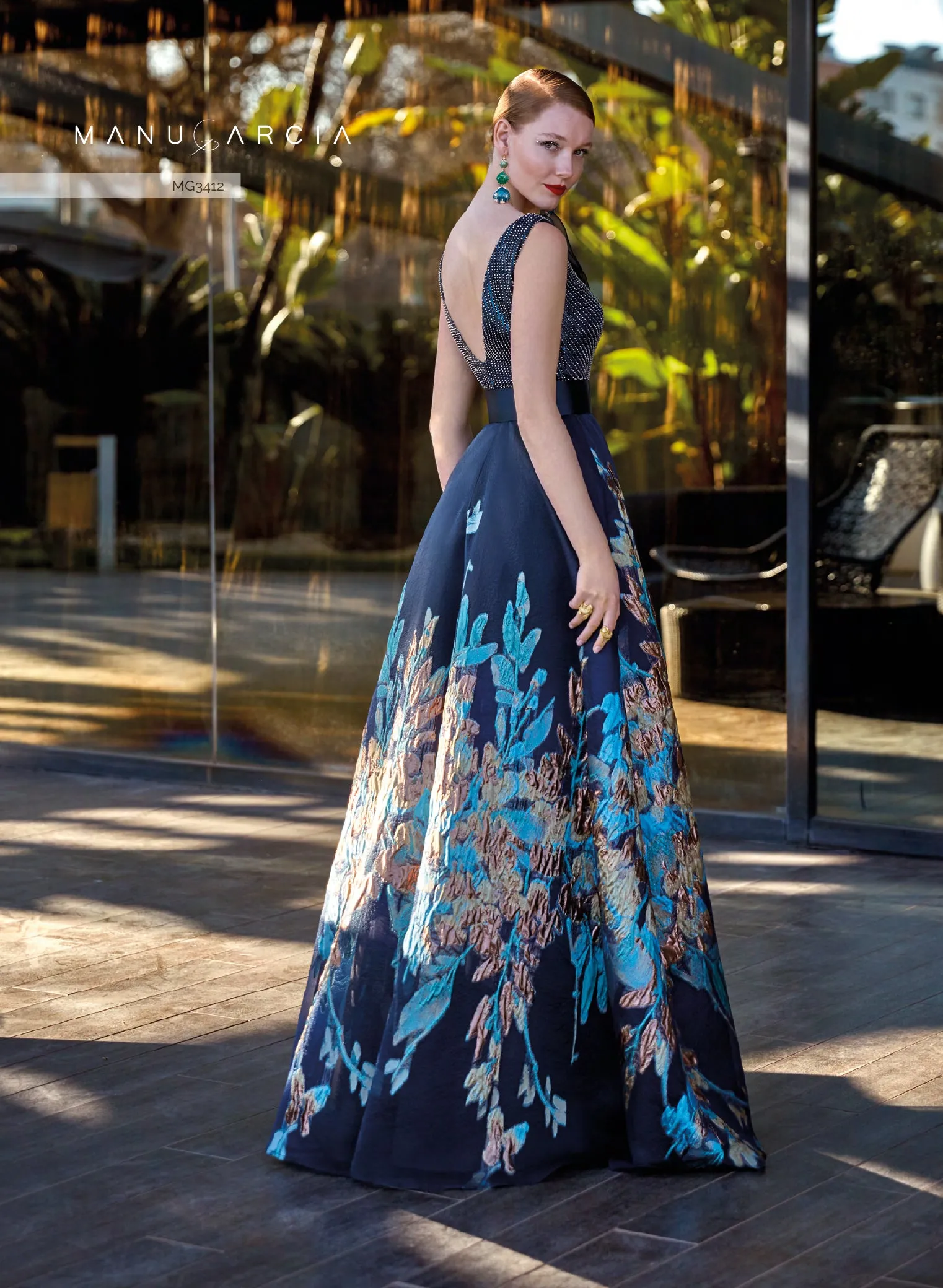 HigarNovias MG3412 Jacquard Organza Dress - Spectacular Elegance for Freedom and Comfort