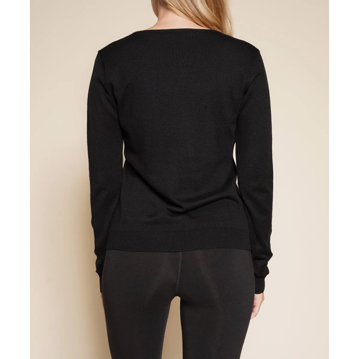 Highneck Viscose Sweater Top