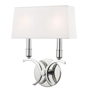Hudson Valley Lighting Gwen Wall Sconce with Polished Steel