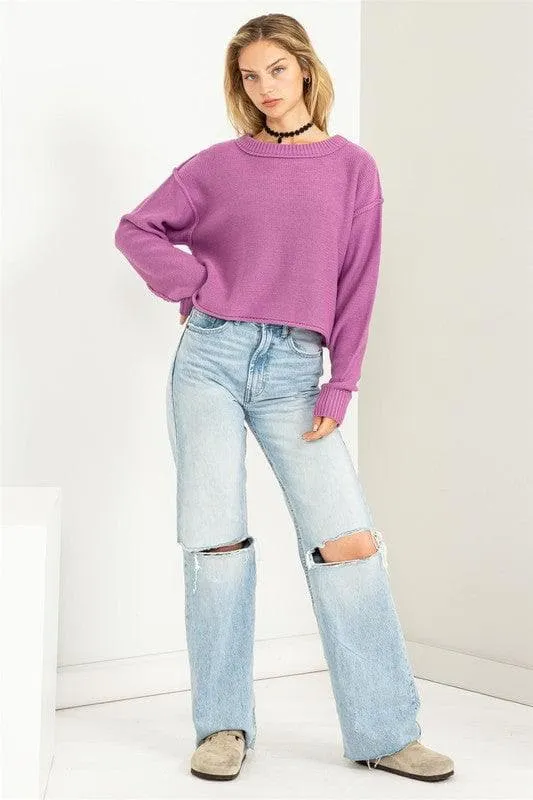 HYFVE Cuddly Classic Long Sleeve Sweater, Multiple Colors