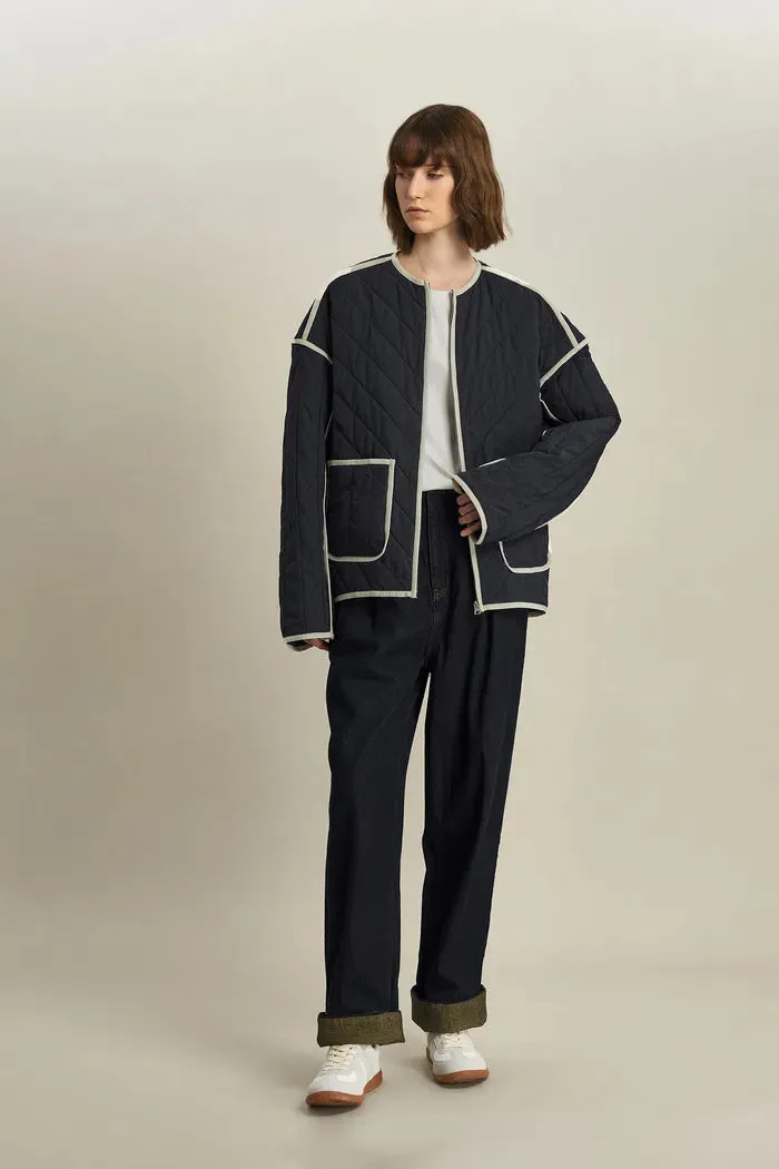 Irene Quilted Jacket in High-Density Fabric