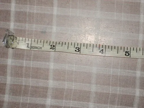 Ivory color Cotton Organdy Plaids~Width 44&quot;
