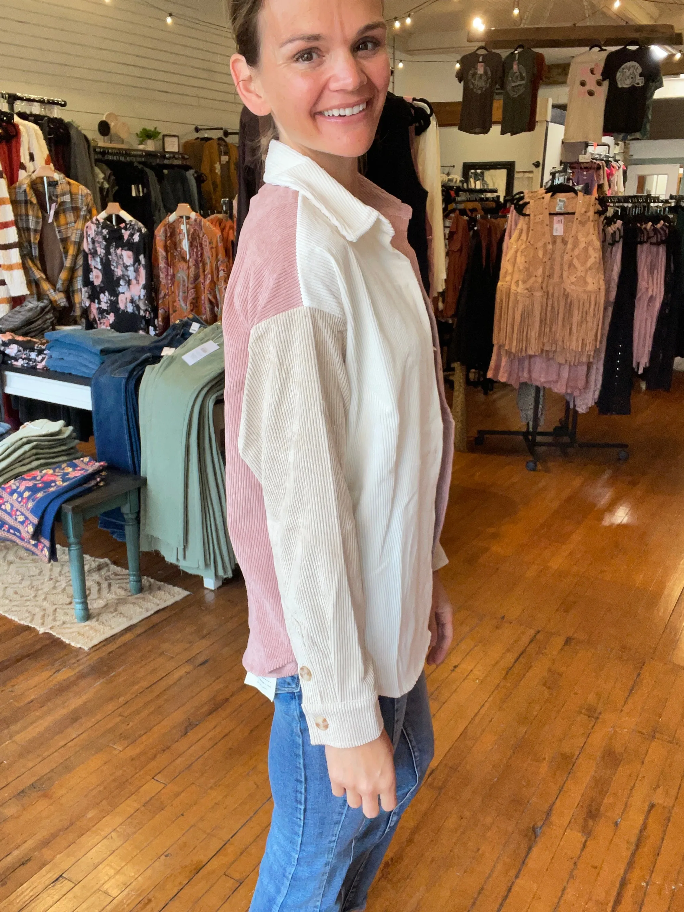 Kaylee Colorblock Shacket