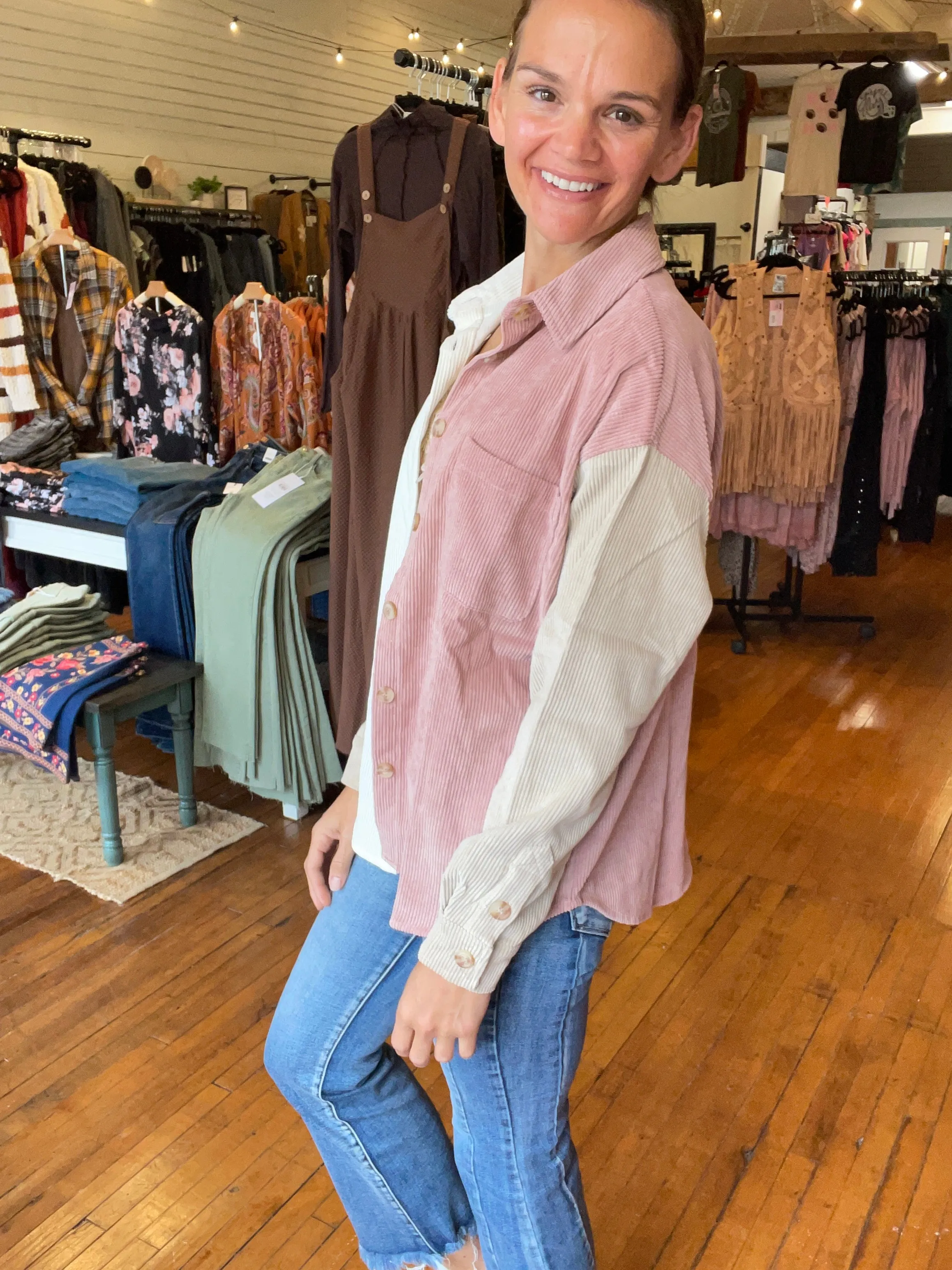 Kaylee Colorblock Shacket