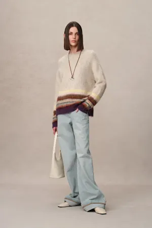 Kiko Striped Knit Sweater in Baby Alpaca Blend