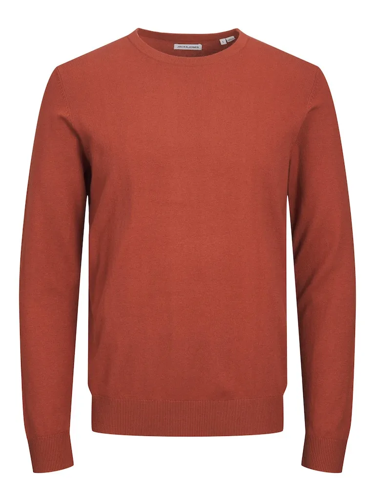 Knit Crewneck Sweater - Cinnabar
