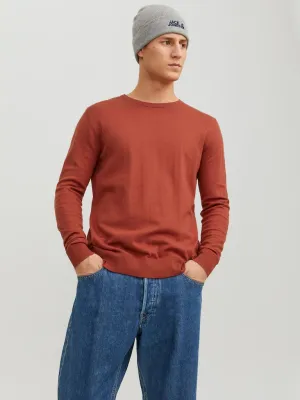 Knit Crewneck Sweater - Cinnabar