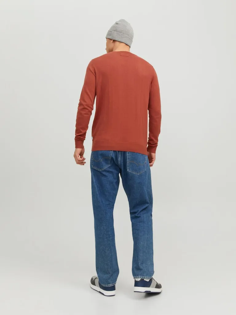 Knit Crewneck Sweater - Cinnabar