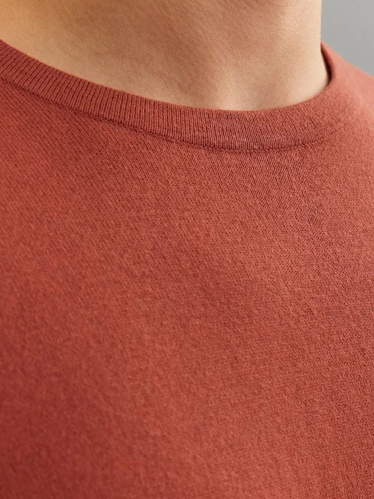 Knit Crewneck Sweater - Cinnabar