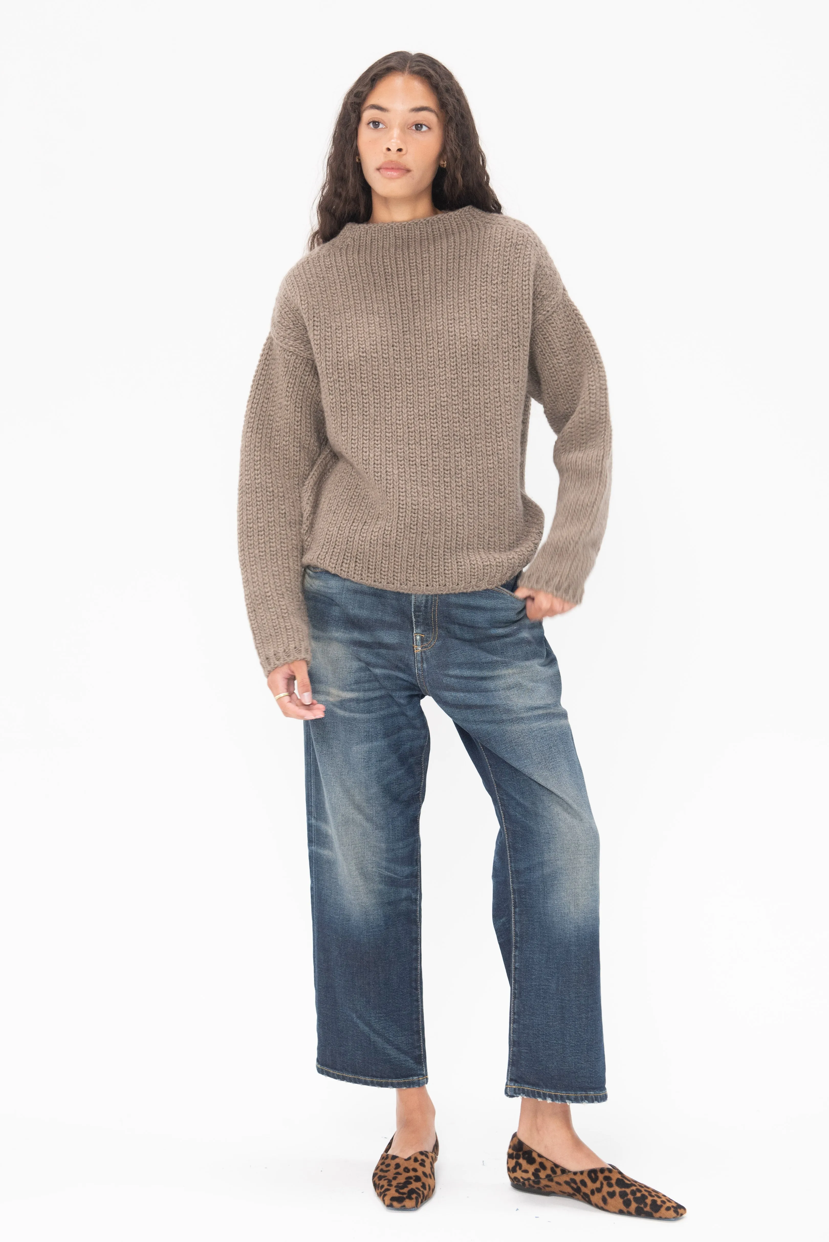 Knit Top, Beige