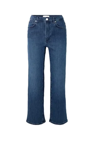 Le Sleek Cropped High-Rise Straight-Leg Jeans