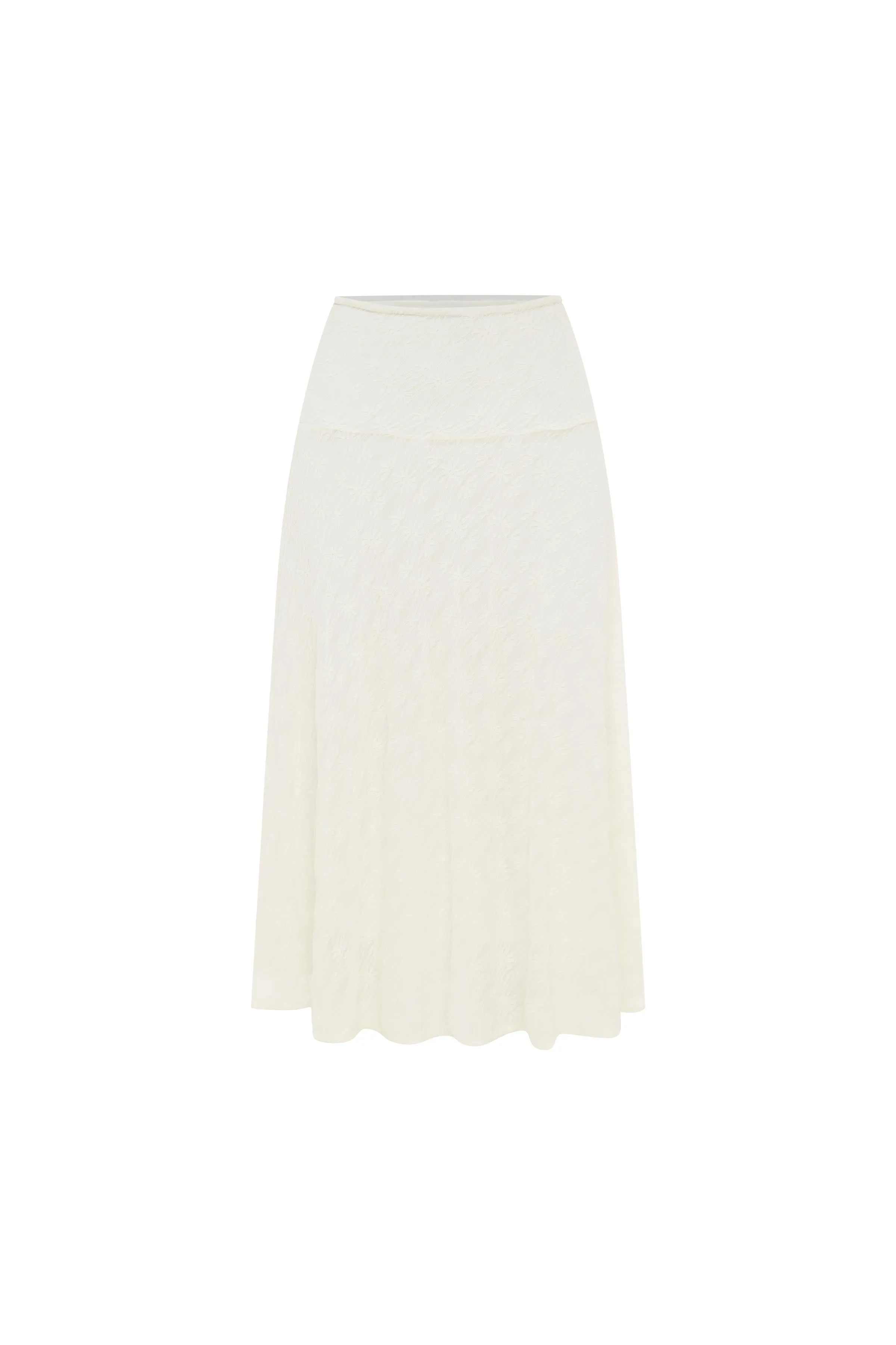 Lydia Flower Lace Midi Skirt