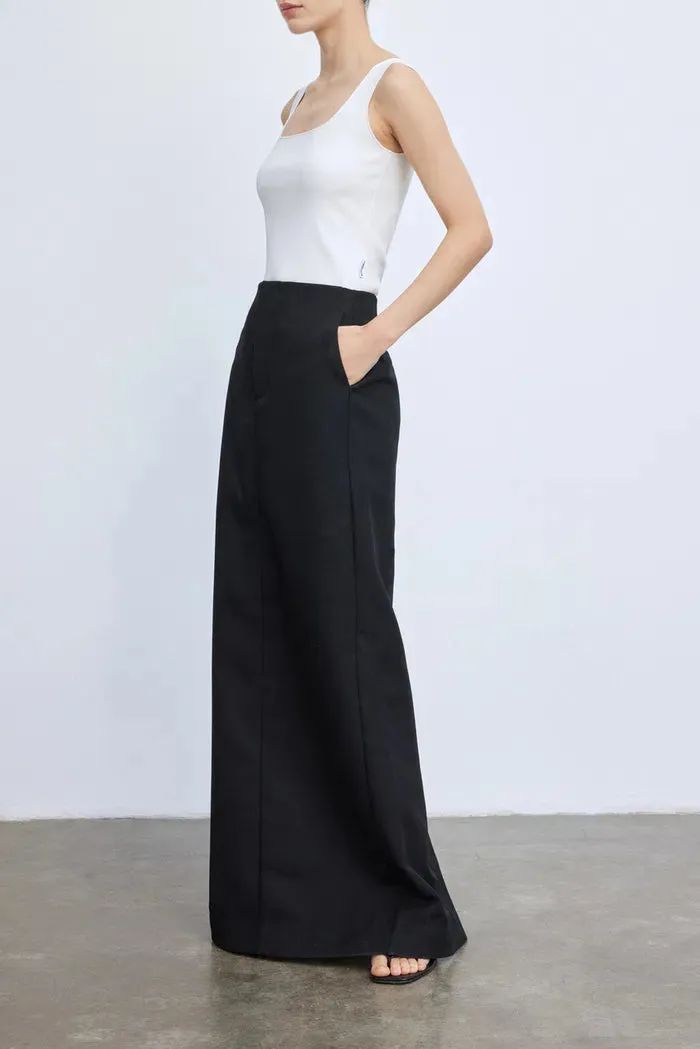 Magalie Skirt in Wool Blend Twill