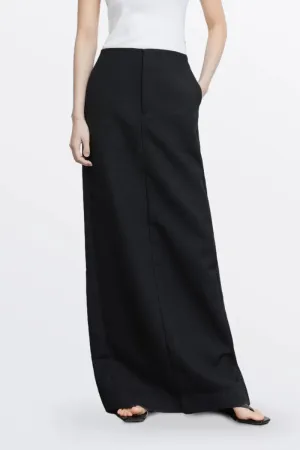 Magalie Skirt in Wool Blend Twill