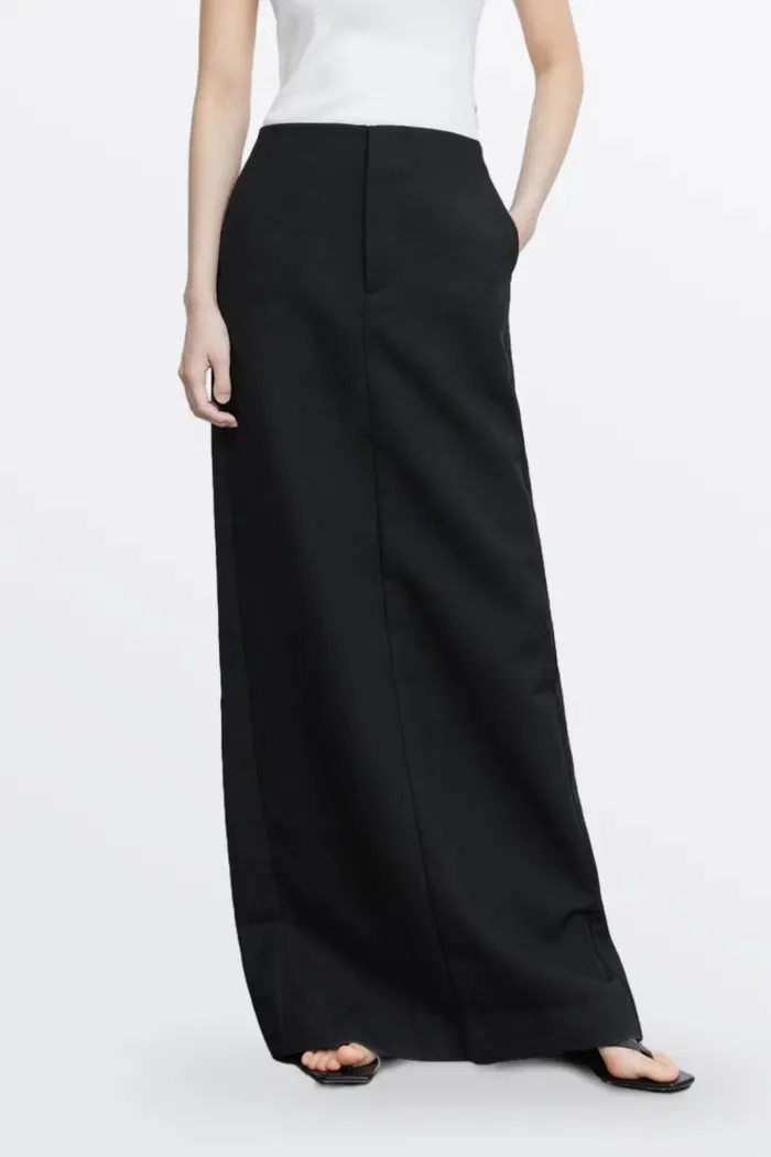 Magalie Skirt in Wool Blend Twill