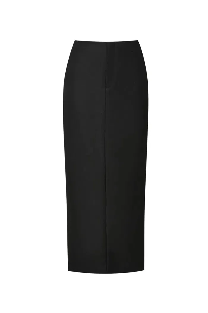 Magalie Skirt in Wool Blend Twill