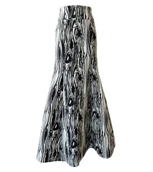 MAISON RABIH KAYROUZ Moire Lurex Long Skirt