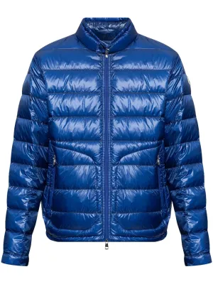 metallic finish down jacket