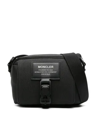 Nakoa logo-patch messenger bag