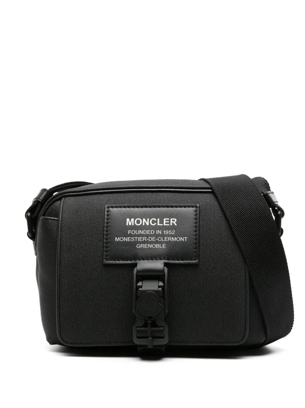 Nakoa logo-patch messenger bag