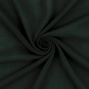 Night Gray Solid Polyester Georgette Woven Fabric