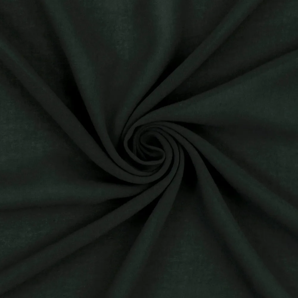 Night Gray Solid Polyester Georgette Woven Fabric