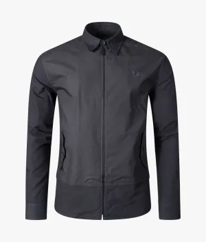 Panelled Zip Through Shirt Jacket