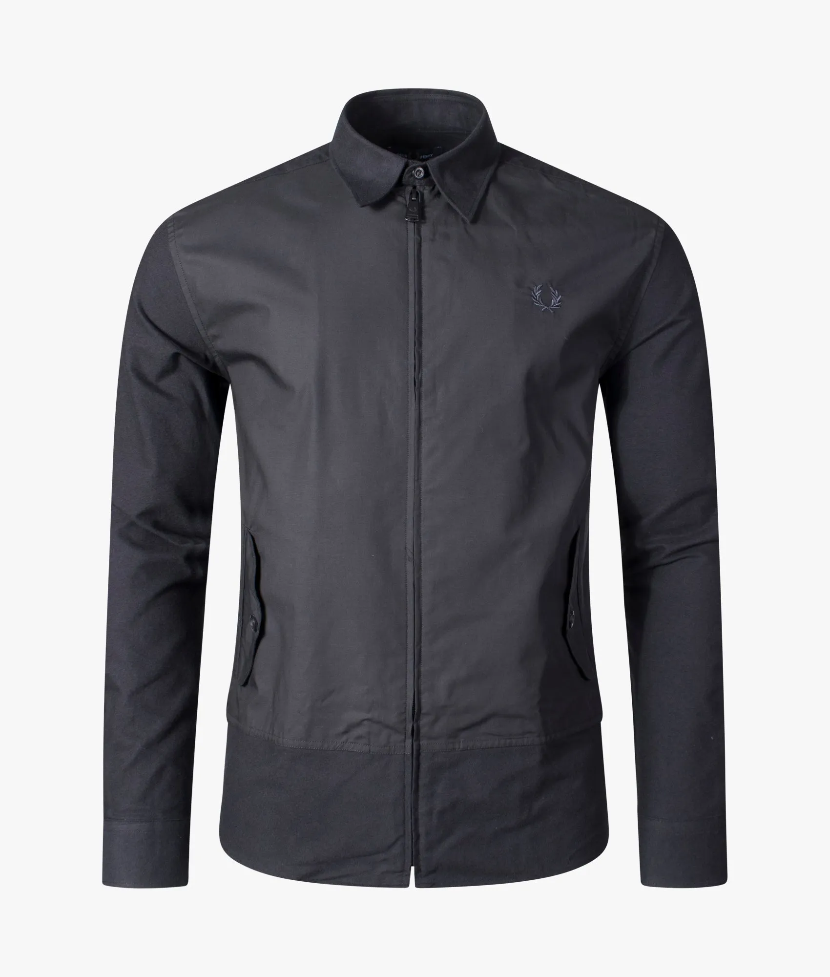 Panelled Zip Through Shirt Jacket