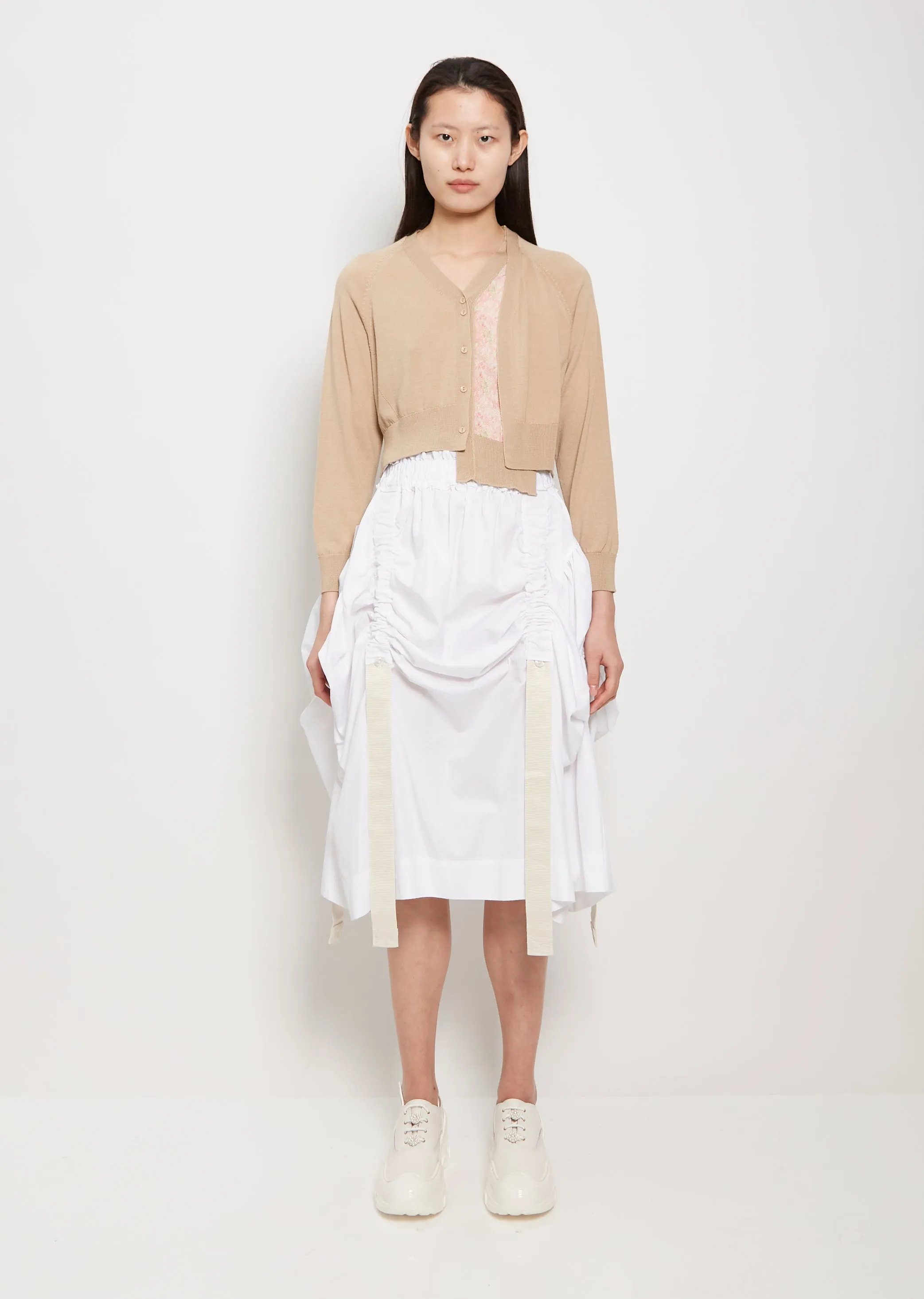 Patchwork Cropped Daisy Cardigan