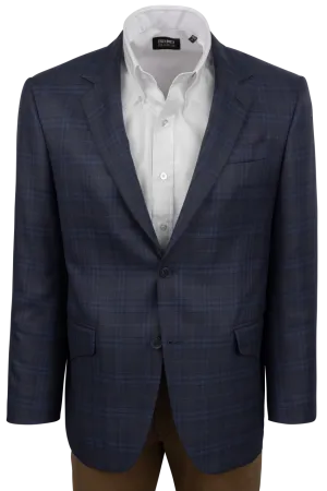 Pinto Ranch Blue & Gray Plaid Sport Coat