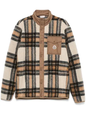 plaid-check jacket