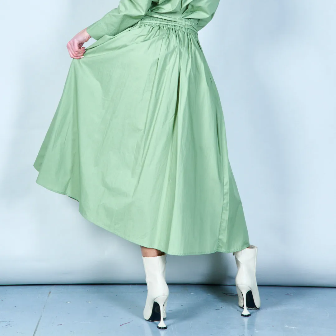 Pleated skirt with tie waist wholesale