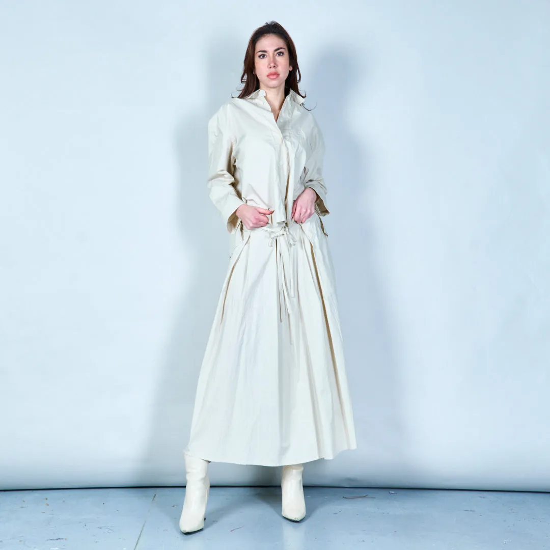 Pleated skirt with tie waist wholesale