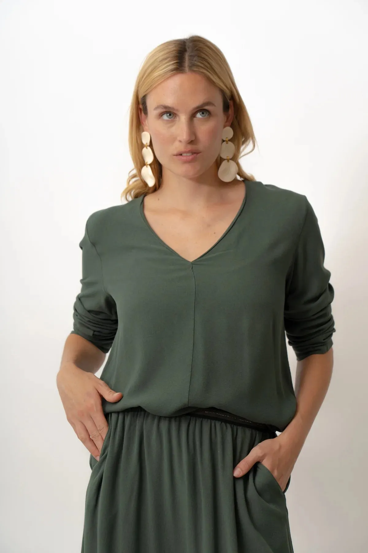 POEMS - Meditation Khaki Top