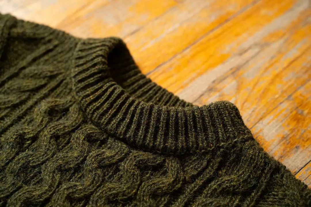 Pre Order - Steve McQueen Dark Navy Donegal Irish Wool Sweater Eta before 1/3