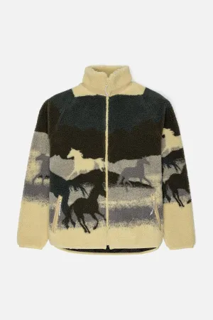 Printed Terry Fleece Jacket