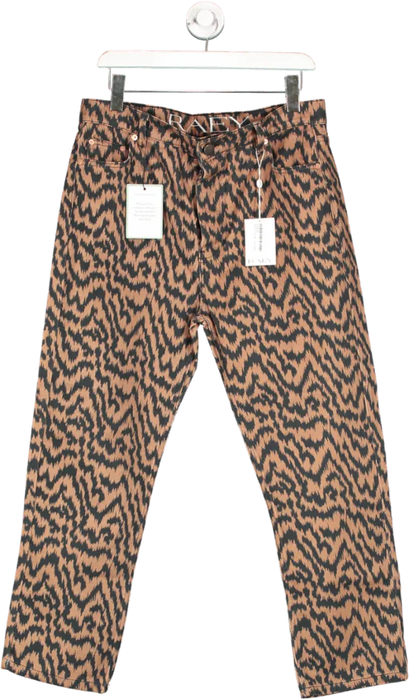 Raey Brown Multi Straight Jeans W32
