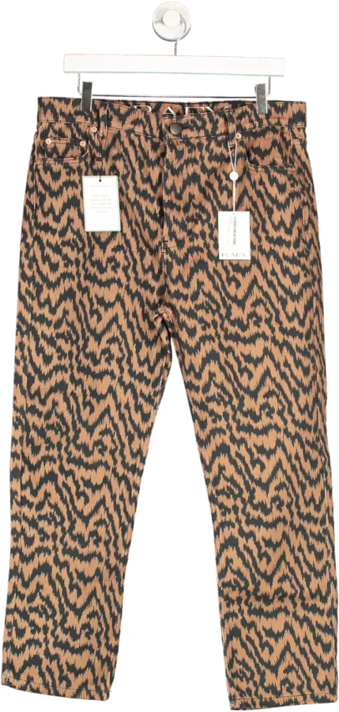 Raey Brown Multi Straight Jeans W32