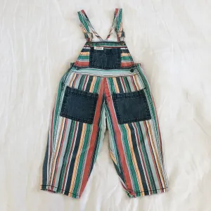RARE Vintage Guess Striped Overalls